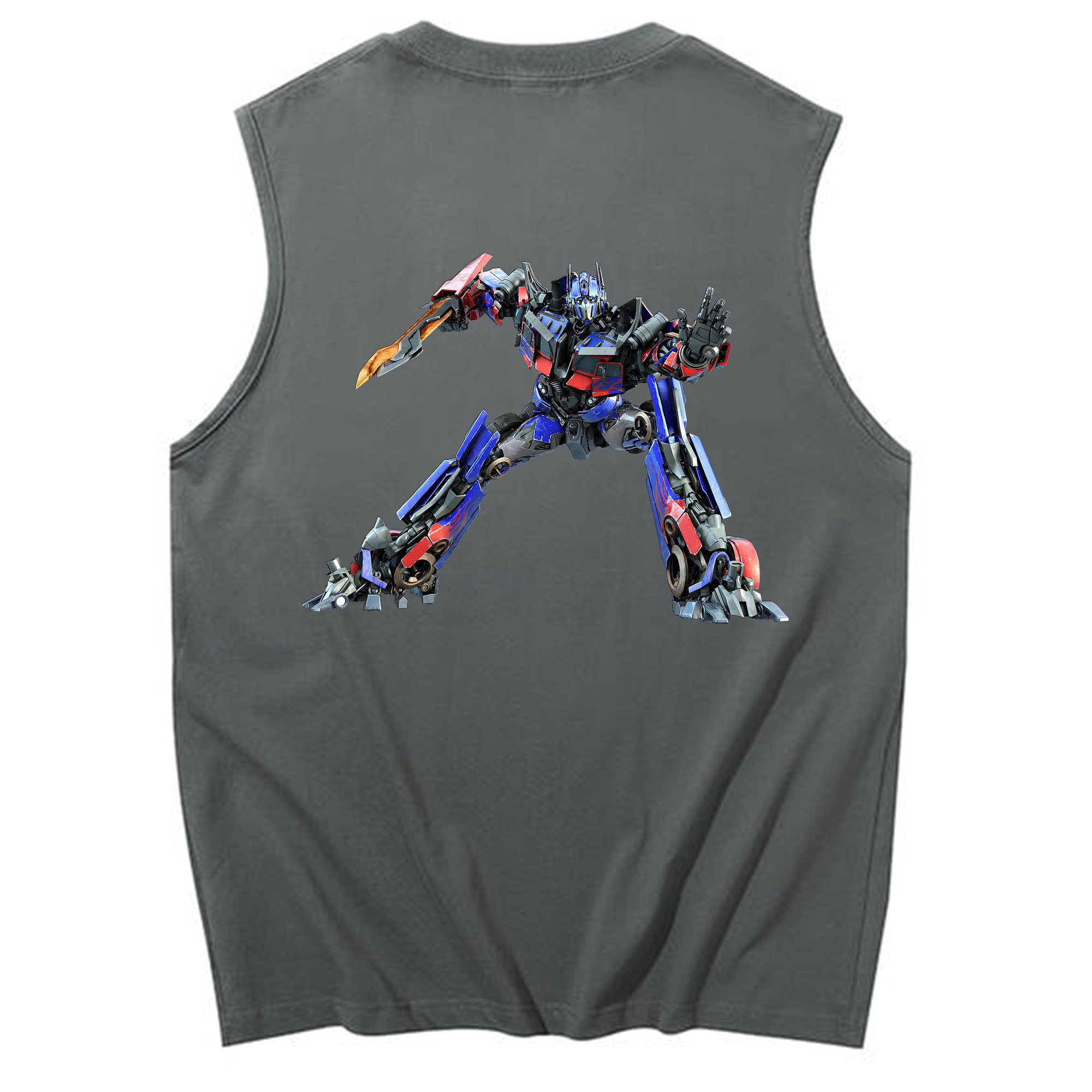 （画像用） Transformers トランスフォーマー コットン100％タンクトップ（背面プリント）